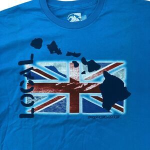 PIPELINE T Shirt Men Size XL Union Jack Blue Surf Graphics North Shore